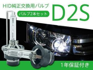 三菱 パジェロ V93/97 純正HID車 交換バルブ D2S 6000K 8000K 選択 ヘッドライト 2本セット