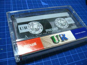 使用済み　中古　 カセットテープ　マクセル　UR60　　Type1　ノーマル　60分 1本 　爪あり　No.7427