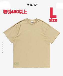 WTAPS 2023SS COLLEGE SS TEE BEIGE Lサイズ ダブルタップス カレッジ ロゴ スポット 半袖 Tシャツ T-SHIRT ベージュ LARGE