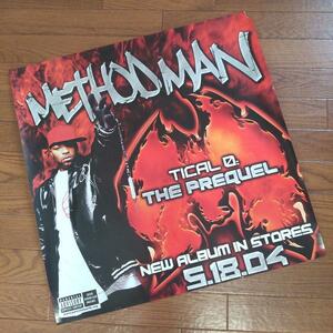 【当時モノ・非売品】METHOD MAN / TICAL 0: THE PREQUEL 告知ポスター 61 × 61cm HIPHOP