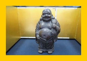 ：【やましな京都】「大黒さんB276」置物, 陶器　大黒天　大黒　貯金箱　置物　美品　縁起物　レトロ