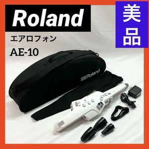 【美品】Roland ローランド Aerophone AE-10 エアロフォン デジタル サックス　ホワイト