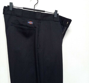 極美品《ブラック！ / W34 84cm》80s 90s USA製 DICKIES 874 TALON 黒 ワークパンツ ビンテージ チノパン アメリカ製 アルミ ディッキーズ