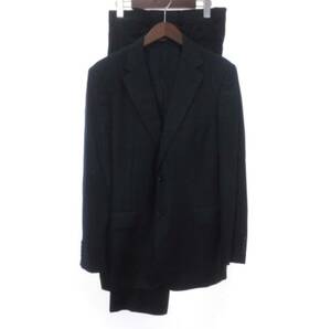 マッキントッシュ ロンドン スーツ セットアップ テーラードジャケット シングル パンツ スラックス ウール 紺 ネイビー AB7 XL位 メンズ