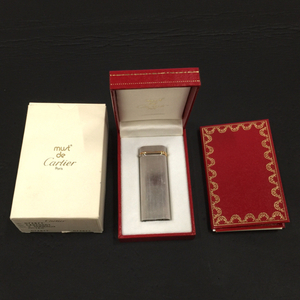 カルティエ トリニティ ガスライター オーバル型 シルバーカラー金具 約6.9×2.5cm 付属品有り Cartier QG043-103