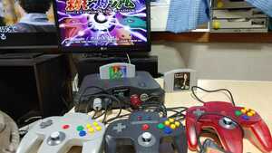 Nintendo N64 任天堂 64 本体 コントローラー３台 ソフト２本 動作品