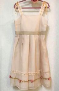 JILL STUARTお花が可愛いドレス　① S オレンジ新品定価24,150円