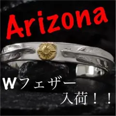 アリゾナ　arizona  フェザー　バングル　太陽神　18k ブレスレット