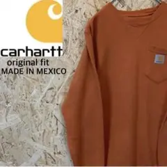 カーハート　メキシコ製　オリジナルフィット　オレンジ　ビタミンカラー　M