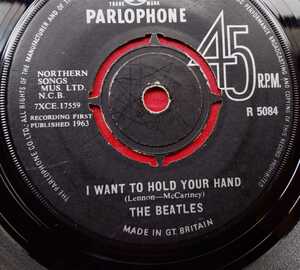 DECCA 委託プレス盤！！ I WANT TO HOLD YOUR HAND / THIS BOY / THE BEATLES mono UKオリジナル R5084