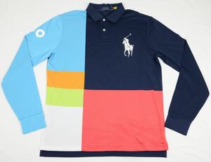 ●定価28600円POLOラルフローレンオーストラリアンオープン ボールパーソン ポロシャツ(紺/サックス/赤/橙/緑/白,US-L(JP-XL))新品