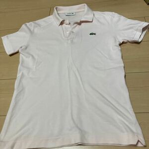 国内正規品 LACOSTE ラコステ 半袖ポロシャツ 薄いピンク色 サイズ2 S相当 PH051V ファブリカ (240425)