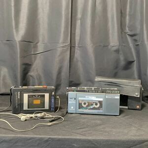 National ラジオカセットレコーダー RX-1900 RX-2700 2台まとめ 動作未確認 ナショナル ラジオ FM AM カセット レトロ 当時物