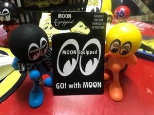 MOON Equipped Eyeshape パーキング パーミット ブラック　検索用→ムーンアイズ　MOONEYES　アメリカン雑貨　ユノカル７６