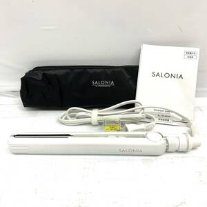 送料無料h56449 SALONIA サロニア ストレートヘアアイロン SL-004SHP コテ ストレート ヘアアイロン 収納袋付き