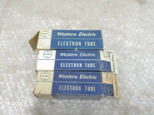 Western Electric 418A 真空管 3個セット 元箱付き ジャンク扱い