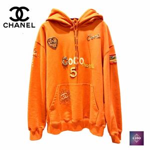 【保管未使用品】 CHANEL × Pharrell Williams シャネル ファレルウィリアムス コラボ パーカー カプセルコレクション オレンジ 男女兼用