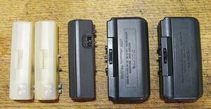 MD電池ケース5体　左２本KENWOOD同種　中央Panasonic　右２本SONY同種（単４を２本）全て液漏れ腐食無