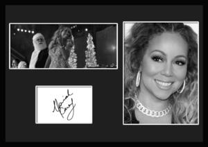 10種類!Mariah Carey/マライア・キャリー/サインプリント&証明書付きフレーム/BW/モノクロ/ディスプレイ (8-3W)
