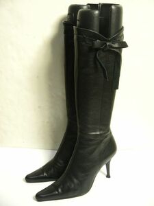 ダイアナ DIANA ブーツ 黒 23.0cm 日本製 L711-68