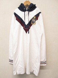 i3184：RALPH LAUREN RUGBY（ラルフ ローレン ラグビー）フード付きワンピース L 長袖ポロワンピ チュニック/カットソー レディース