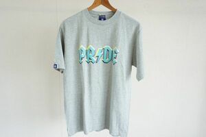 クリックポスト可【即決】R.NEWBOLD アールニューボールド メンズ Tシャツ 半袖 プリント グレー系 サイズ:L 【822877】