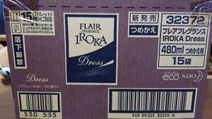 フレア フレグランス IROKA Dress ［つめかえ用］ アリュールローズの香り 480ml × 15個