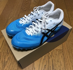 ◎asics　「HYPER LD6 陸上スパイク　Digital Aqua/Black　25.5」◎