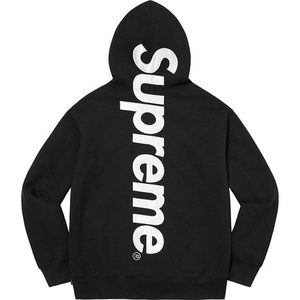 希少★新品本物【黒★S】★Satin Applique Hooded Sweatshirt サテンアップリケ フーディ 正規店購入 シュプリーム 入手困難 Supreme 22AW