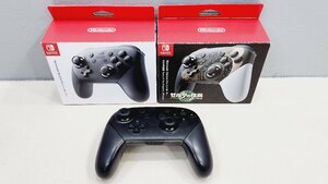 ☆動作確認済み Nintendo Switch Proコントローラー プロコン 3個 まとめ 同梱不可 1円スタート