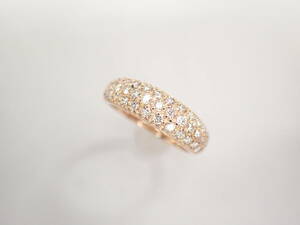 美品 スタージュエリー K18PG ピンクゴールド ダイヤ計0.45ct デザイン リング 指輪