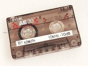 テストテープ AZIMUTH 10kHz -10dB 音楽カセット品質