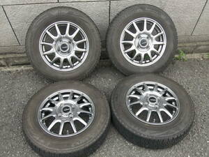 @タント、ワゴンＲ、アルト、N-BOX等ホイール付 145/80R13 BS VRX2 4本！A958