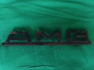 当時物 希少 AMG エンブレム 金属製 メタル製 MERCEDES BENZ メルセデス ベンツ 