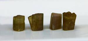 天然石　31.6ct　トルマリン　原石　結晶石　4個セット　アフガニスタン産