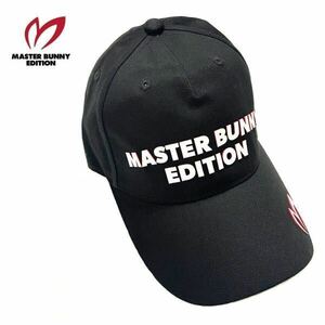 ☆248新品【メンズ/男女兼用/フリーサイズ】黒 MASTER BUNNY EDITION マスターバニーエディション キャップ ゴルフ