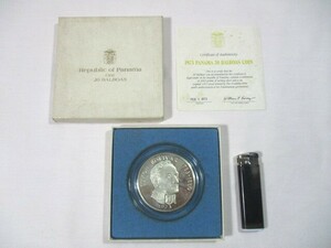 【169】『 バルボア銀貨　1973　PANAMA 20 BALBOAS COIN　130g 』