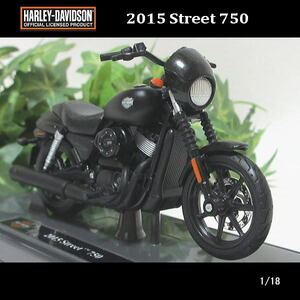 1/18ハーレーダビッドソン/2015 Street 750(ブラック)/MAISTO/マイスト/バイク