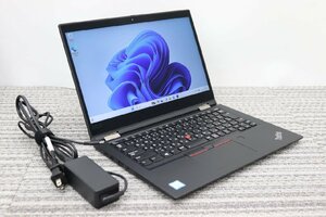 N【i5第8世代】LENOVO / ThinkPad X390 Yoga / CPU：i5-8365U@1.60GHz / メモリ：16GB / SSD：256GB / OS：Windows 11 Pro