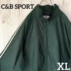 古着美品◆ナイロンジャケット　ジャンバー　XLサイズ　グリーン緑みどり