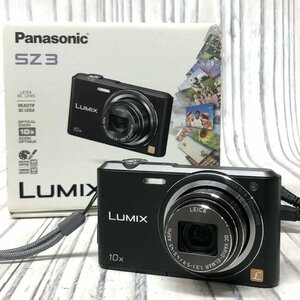 m001 E(60) 美品 Panasonic LUMIX DMC-SZ3 ブラック コンパクトデジタルカメラ 動作品 パナソニック ルミックス コンデジ