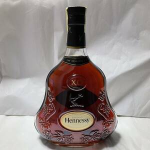 ●1円〜【フィルム破れ】Hennessy XO 黒キャップ クリア ヘネシー XO 黒キャップ クリア 700ml 40% フランス 洋酒 古酒 ブランデー