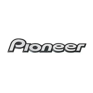 Pioneer パイオニア アルミ エンブレム プレート シルバー/ブラック carrzzeria カロッツェリア dpc