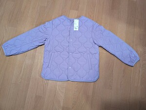 新品未使用品 ユニクロ UNIQLO KIDS ウォームパデッドウォッシャブルジャケット 150cm 72 PURPLE パープル