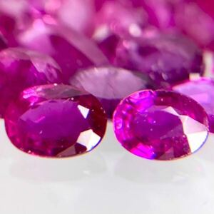 ◆天然ルビーおまとめ30ct◆m 裸石 宝石 Ruby ruby コランダム 紅玉 jewelry ジュエリー DD5 ②