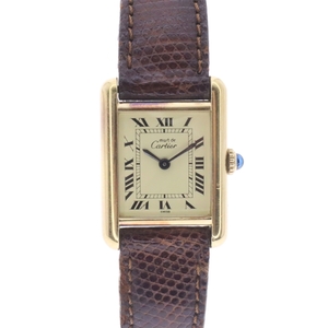 【中古】｜Cartier カルティエ 5057001 マストタンク SM ヴェルメイユ ゴールド 手巻き メンズ レディース 腕時計