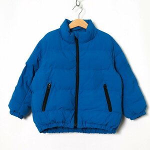 ジーユー ナイロンジャケット 中綿入りジャンパー アウター キッズ 男の子用 110サイズ ブルー GU