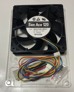 【ジャンク】 山洋電気 ケース用DCファン F12-S 【商品説明必読】 静音 9G1212L4031 / San Ace 120