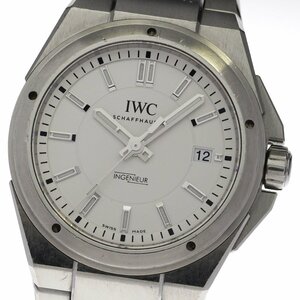 ★保証書付き【IWC SCHAFFHAUSEN】IWC インヂュニア デイト IW323904 自動巻き メンズ_710628【ev10】