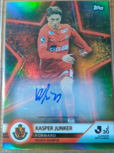 TOPPS Jリーグ　30周年　キャスパー　ユンカー　名古屋グランパス　1/1 直筆サインカード　1of1　浦和